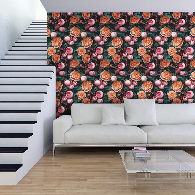 Main Street Peel and Stick Wallpaper Eco-Friendly Sheets 12 Pack, 11 X 16 Inch - Image 2