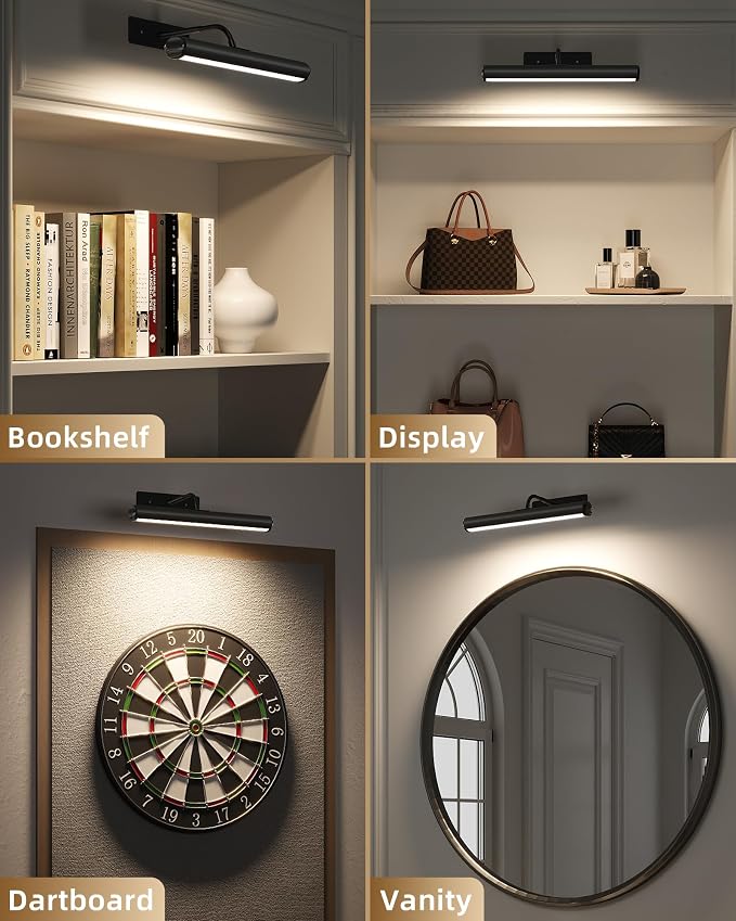 EZVALO 13-Inch Wireless Picture Light, 4000mAh Rechargeable Battery LED Art - Image 7