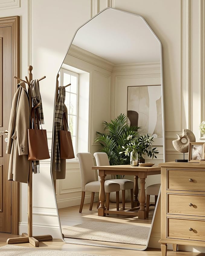 Antok Full Length Mirror, Free Standing Wall Mounted or Leaning Full Body Mirror by AntokMirror