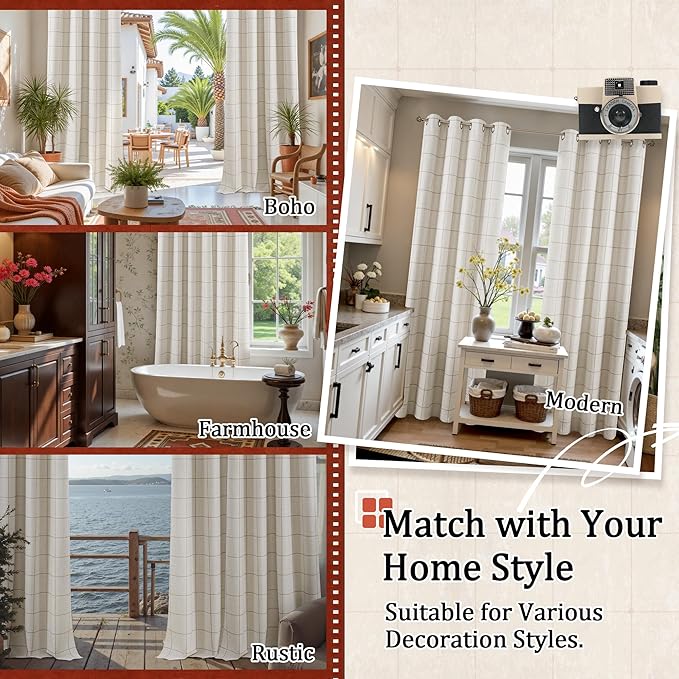 Lajode Linen Blackout Curtains for Living Room - Image 8