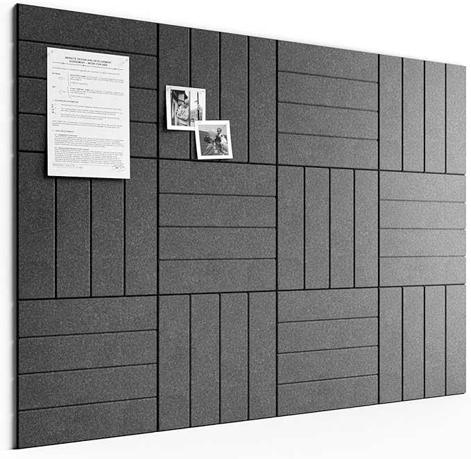 Bumusty Large Cork Board Alternative-48 x 36" Felt Bulletin Board Tiles by BUMUSTY