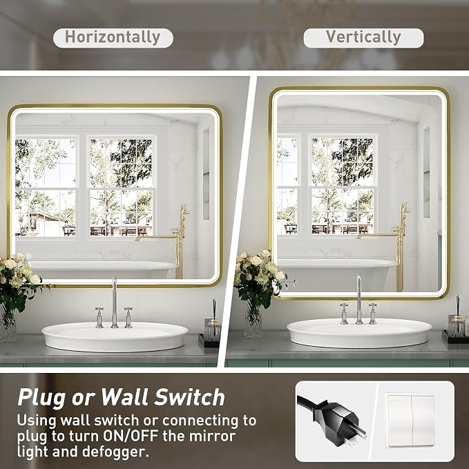 30x36 Inch LED Bathroom Mirror - Image 6