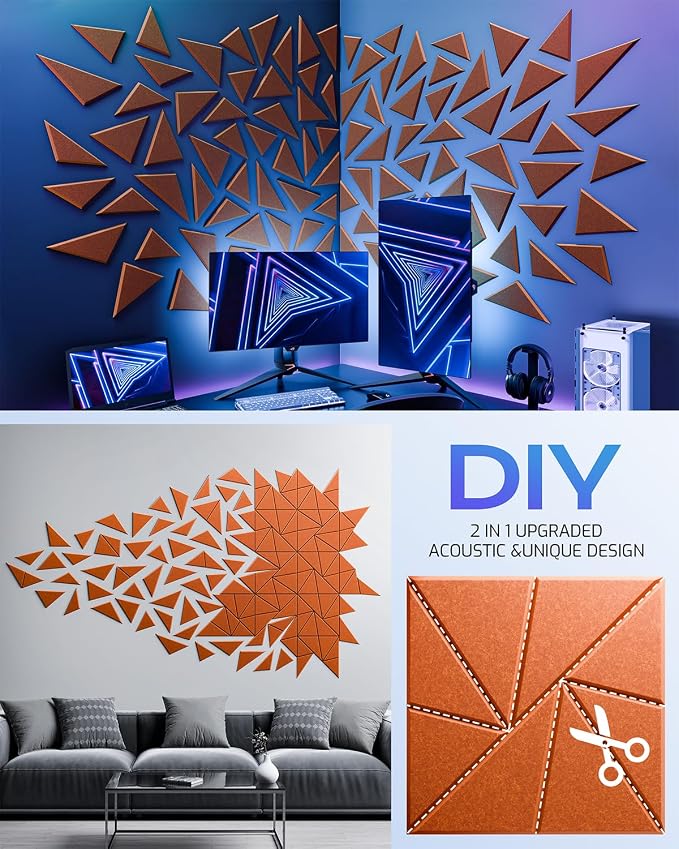 22 Pack Acoustic Panels, Sound Proof Foam Panels - Image 5