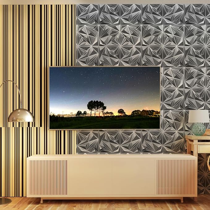 STICKGOO Brushed Silver 3D Wall Panels - Image 7