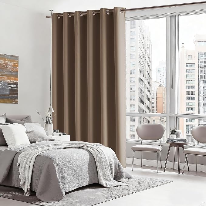 RYB HOME Blackout Thermal Insulated Curtains, Portable Curtain - Image 3