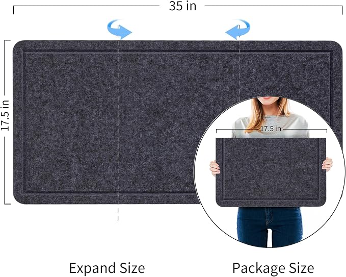 Lightomorrow Bulletin Board, 35 x 17 1/2 inches Felt Board - Image 2