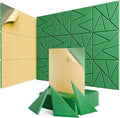 12 Pack Acoustic Panels with Self-Adhesive, Sound Panels High Density, by ROOME