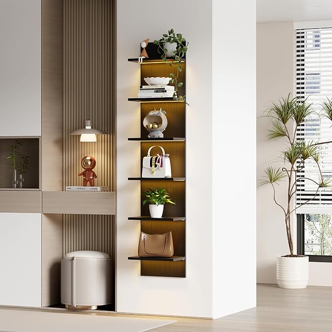Qupui 6 Tier Wall Shelf Unit - Image 4