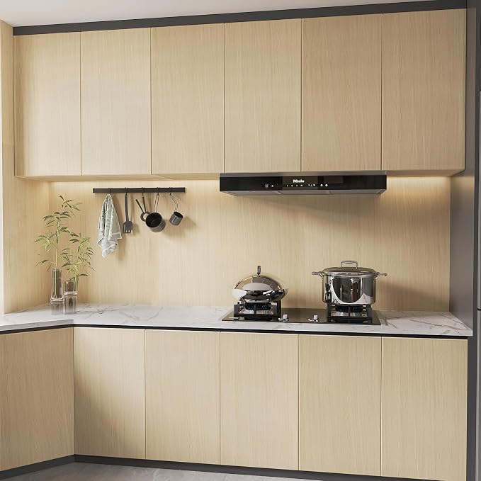 BOMENG Large White Oak Wood Wallpaper Light Oak Contact Paper Peel and Stick - Image 5