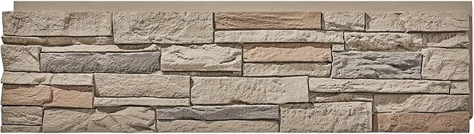 Faux Stone Wall Panels 2-Pack PU Stone Veneer Siding, Mortarless 46.25x12.88 - Image 3