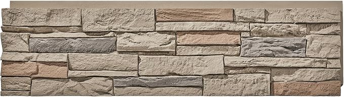 Faux Stone Wall Panels 1-Pack PU Stone Veneer Siding, Mortarless 46.25x12.88 - Image 3