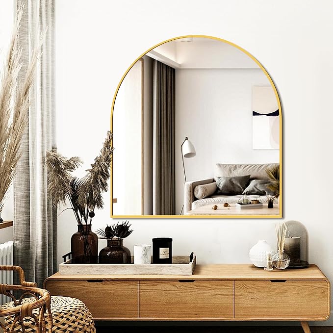 FICTOR Bathroom Mirror for Wall, Arched Vanity Bathroom Mirror for Over Sink - Image 7