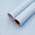 Yancorp Textured Fabric Grasscloth Peel and Stick Wallpaper Blue Contact Paper by YancorpHomeDecor