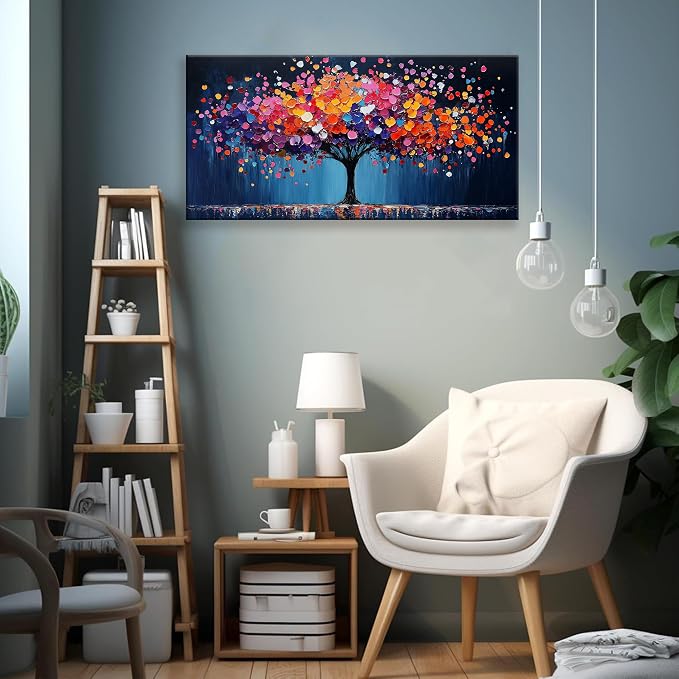 Suconvng Canvas Art Wall Decor Modern Minimalist Gallery Painting Abstract Tree - Image 3