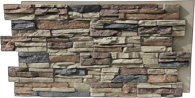 Lightning Ridge 48 in. x 24 in. Class A Fire Rated Faux Stone Siding Panel - Image 2