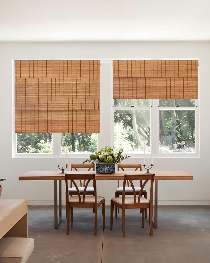 24''W X 72'''H Cordless Bamboo Roman Shades - Image 7