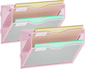 Marbrasse Wall File Holder 2-Tier Hanging Wall File Organizer, Mesh Mail Holder by Marbrasse