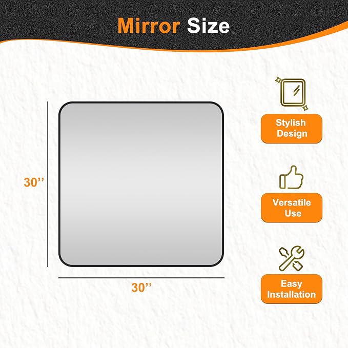 Delma Bathroom Vanity Mirror, High-Definition Bathroom Mirror, Versatile - Image 7