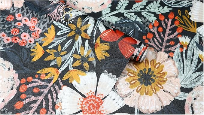 HAOKHOME Boho Peel and Stick Wallpaper Floral Wall Paper Removable - Image 9