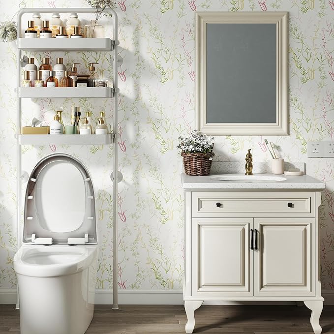 Timeet Floral Wallpaper Peel and Stick Botanical Wildflower Self Adhesive Wall - Image 4