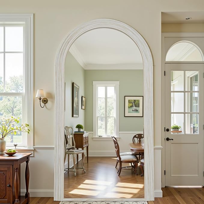 Antok Full Length Mirror 76"×41" Floor Mirror Standing Tall Mirror, Arched - Image 2