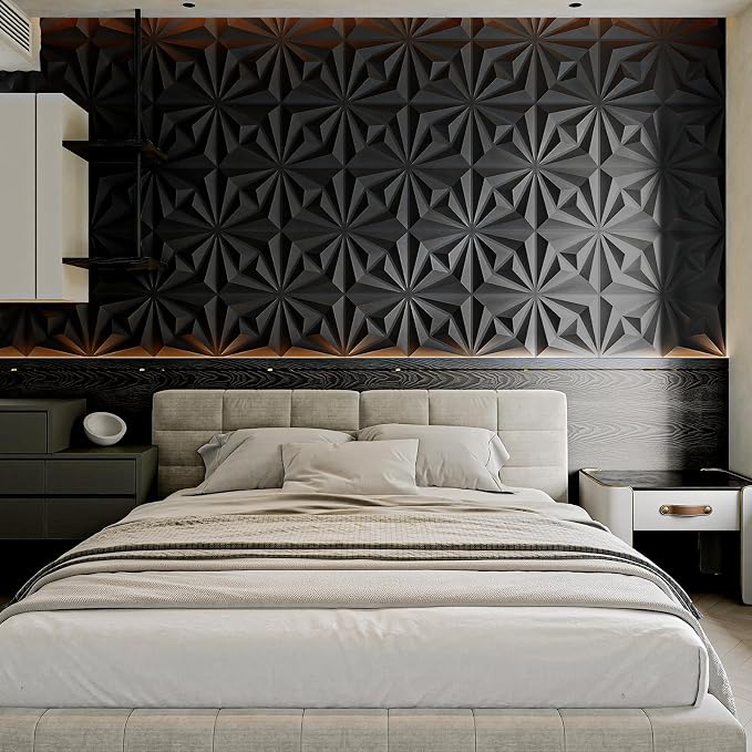 AMZDEPOT 3D Wall Panels for Interior Wall Decor, 3 Layout Options PVC Textured - Image 8