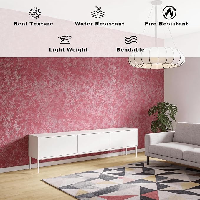 3D Wall Panels - 4PCS 47.2"x23.6" Faux Stone Wall Covering - MCM Modified Clay - Image 3