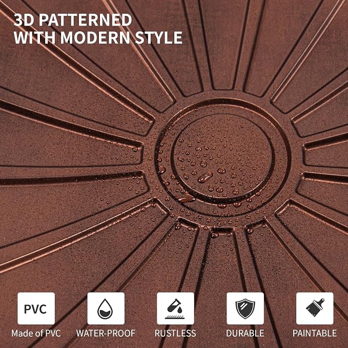 Art3dwallpanels Ceiling Tiles 12 Pack Drop Ceiling Tiles, 24 x 24 Inch High - Image 7