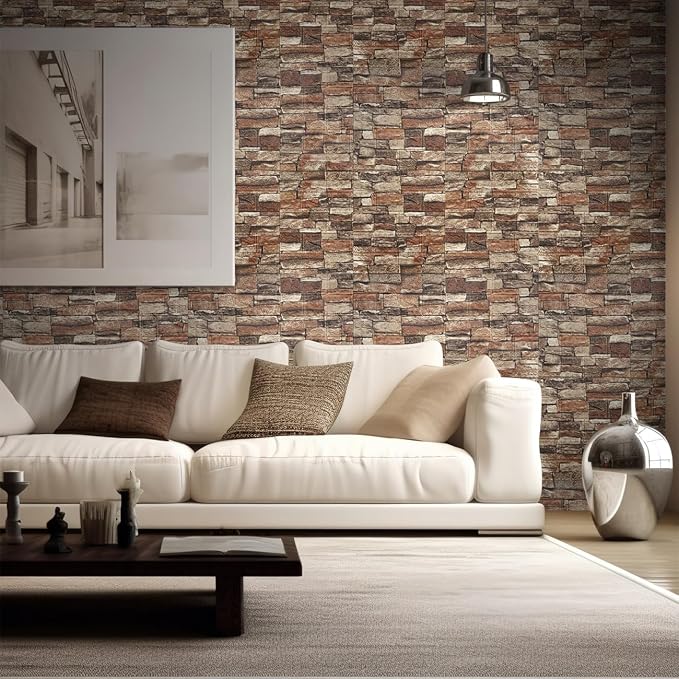 Yutianli 20PSC 3D Wall Panels Peel and Stick Faux Brick Wall Panels - Image 4