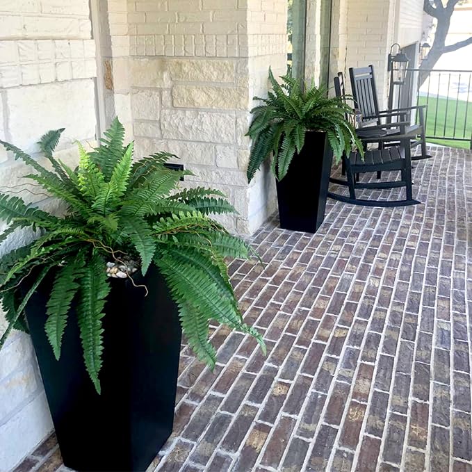 Nearly Natural 48-in Artificial Boston Fern, Large Hanging Fake Plant Wall Decor - Image 4