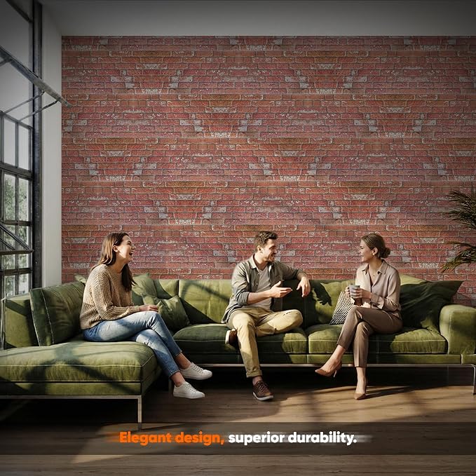 IZODEKOR 3D Wall Panels Brick Effect - Image 2