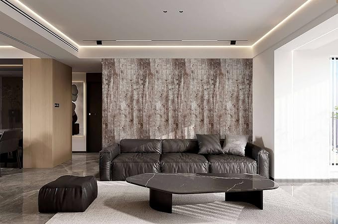 Dimoon Wallpaper 118"x17.7" Wood Peel and Stick Wallpaper Thicken Dark Grey - Image 7