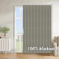 AJAZZ Blackout Accordion Door Curtain 98"x78" Grey by AJAZZ