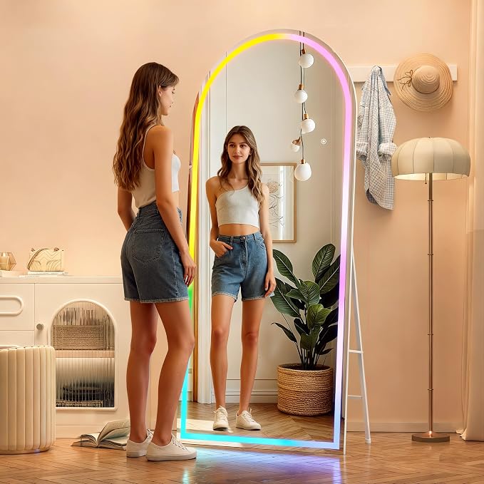 Hasipu Arch Full Length Mirror 56 x 16 in - Image 2