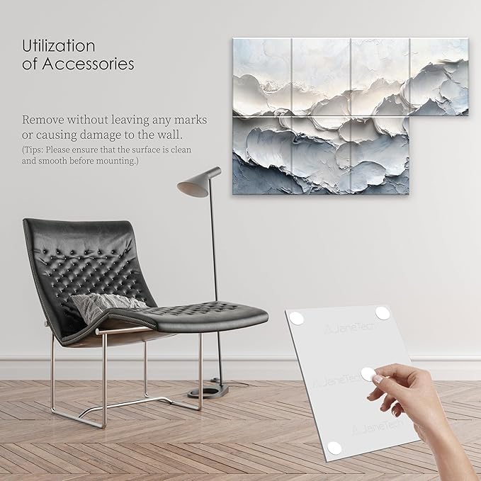 JaneTech 8-Pack Art Acoustic Wall Panels 48x32 Inches Acoustic Treatment - Image 6