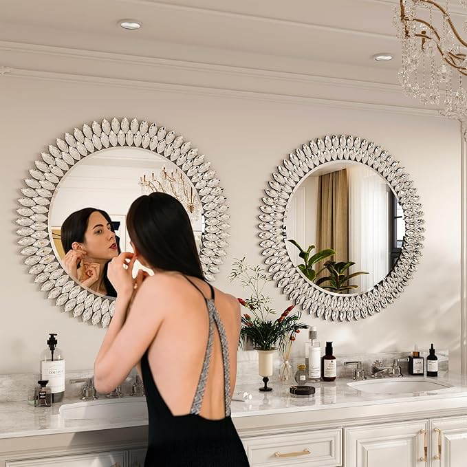 Kelly Miller Round Jeweled Mirror - Image 5
