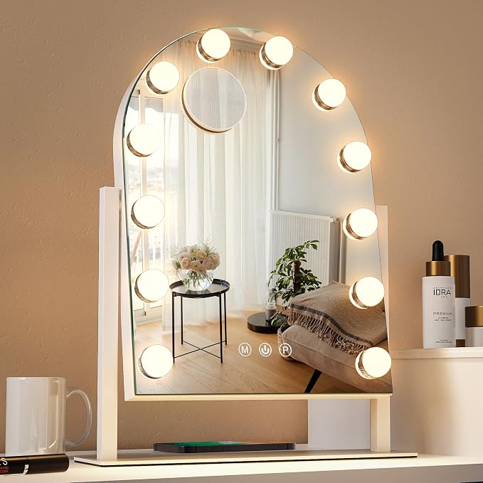 ZL ZELing Vanity Mirror with Lights Makeup Mirror with Lights 12 Dimmable Bulbs - Image 7