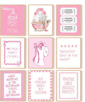 tgguytiy 9Pcs Pink Bow Bathroom Wall Art Prints, Coquette Bowknot Aesthetic by Unknown
