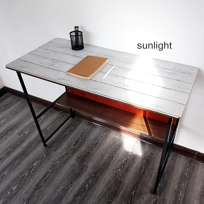 CiCiwind 82Ft×17.7In White Grey Wallpaper Wood Peel and Stick Wall Paper - Image 8