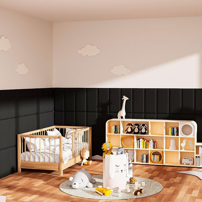 3D Anti-Collision Wall Padding for Kids, Self-Adhesive Headboard Panels for - Image 7