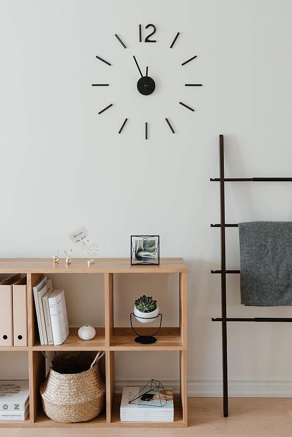 Umbra Blink Modern DIY 3D Wall Clock, Frameless Large Decorative Wall Clock - Image 8