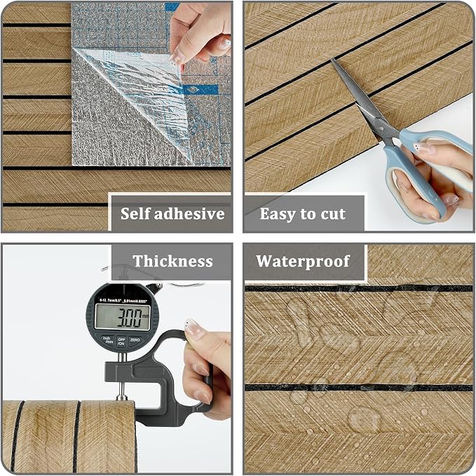 Brown 3D Wood Slat Panels for Walls Acoustic Slat Wall Paneling Peel and Stick - Image 5