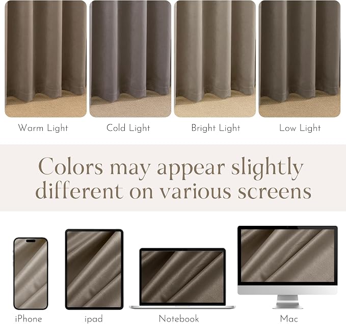 NICETOWN Blackout Velvet Curtains 102 inches Long - Image 7