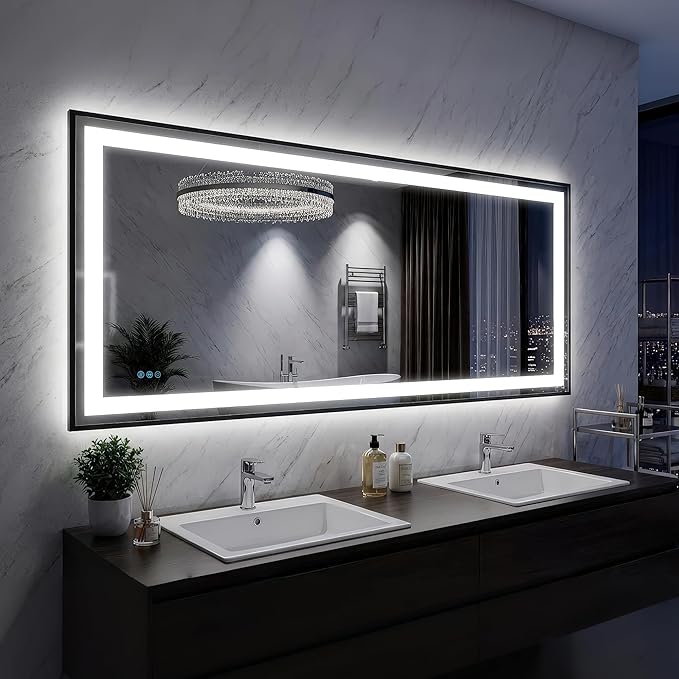 Antok 60X30 LED Bathroom Mirror by AntokMirror
