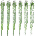 6pcs Artificial Succulents Hanging Plants, Fake Hanging Plant String of Pearls by Hobyhoon