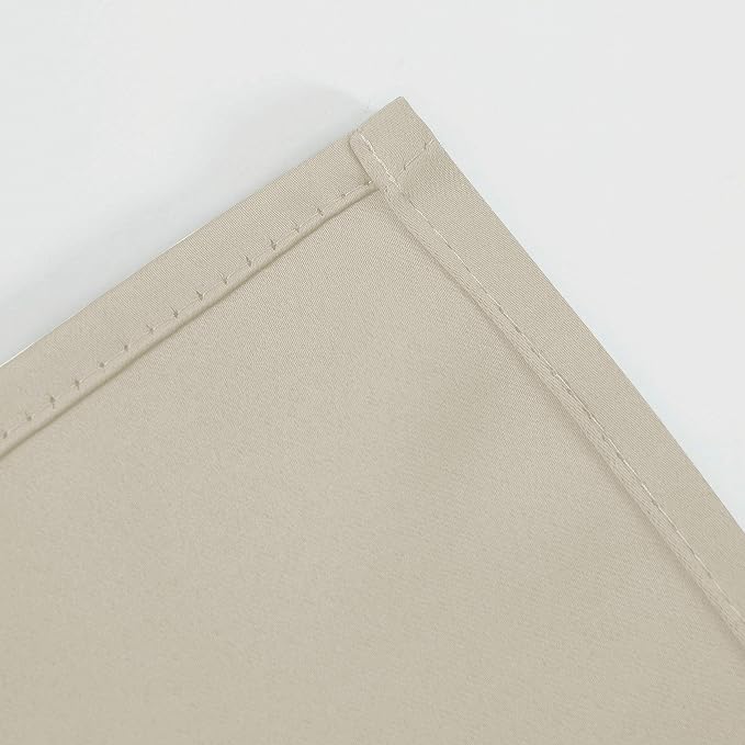 LEMOMO Light Beige Thermal Blackout Curtains/42 x 72 Inch/Set of 2 Panels Room - Image 8