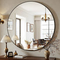 Antok 30 Inch Round Mirror for Wall, Round Bathroom Mirror, Circle Wall Mirrors by AntokMirror