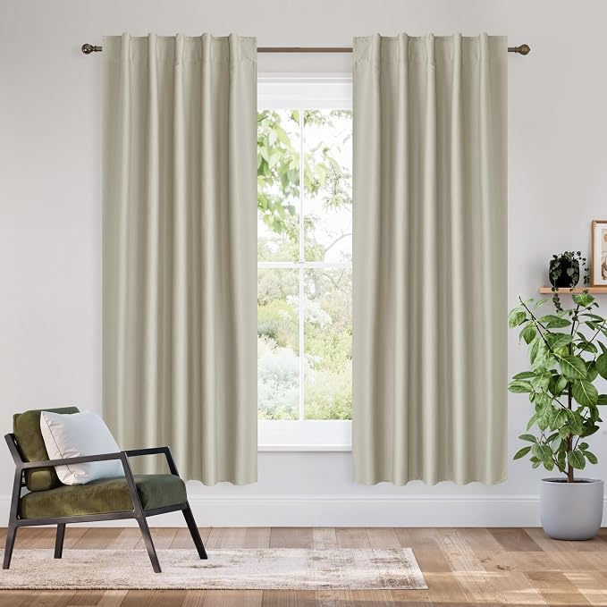 RYB HOME 100% Blackout Short Curtains by RYBHOME