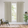 RYB HOME Bedroom Blackout Curtains 72 inches Long, 100% Blackout Thermal by RYBHOME