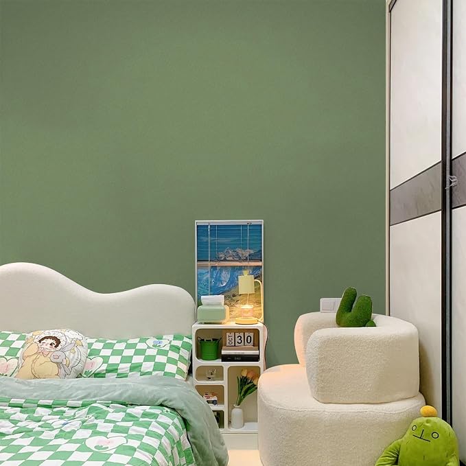 practicalWs Green Peel and Stick Wallpaper, Self Adhesive Removable Vinyl Film - Image 2